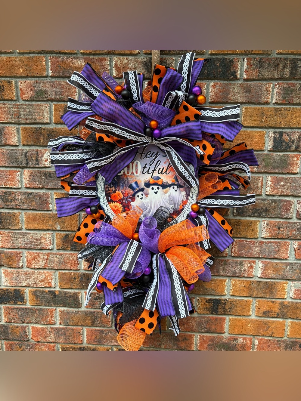 👻 Boo-tiful Tear-Drop Swag Wreath